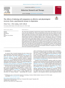 Ali Tracy published a paper in Behaviour Research and Therapy!