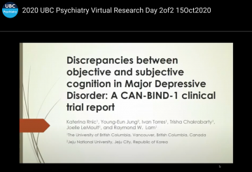 Dr. Katerina Rnic presented at the 2020 UBC Psychiatry Virtual Research Day