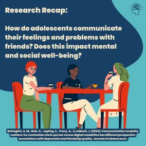 Check out our latest research recap on Communication Modality in Adolescents!